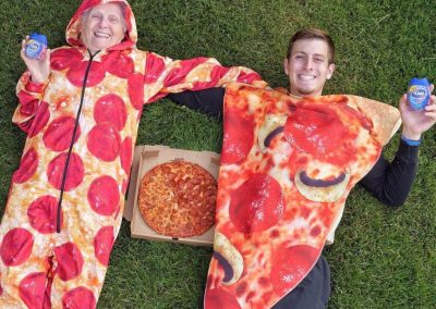 Happy Customers Pizza Guy