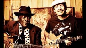 John Lee Hooker and Carlos Santana