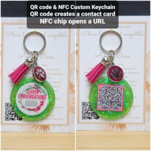 QR Code and NFC custom KeyChain