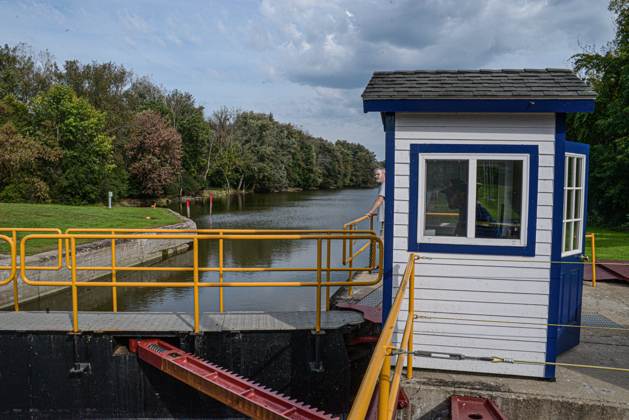 NYS locks waterway captains house by Franklin Crawford