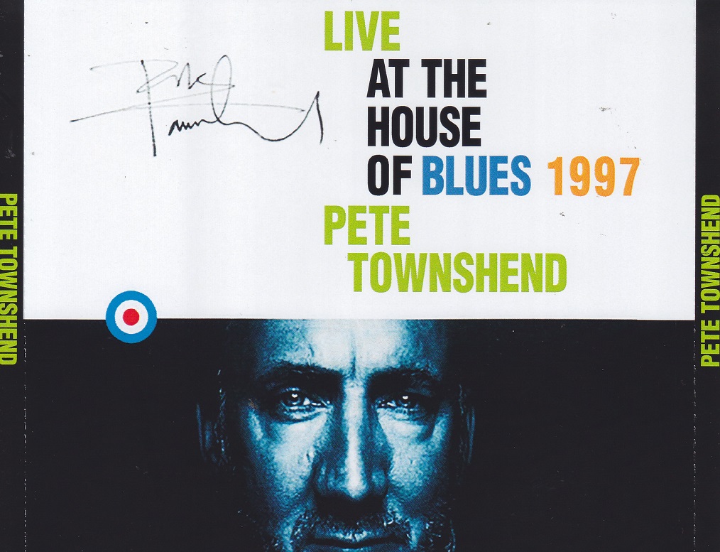 Pete Townshend Live at the House of Blues 1997 cover front