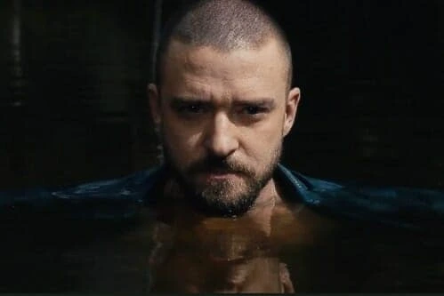Justin Timberlake in the water
