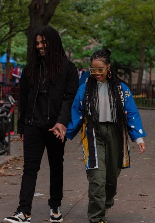 Skip Marley and HER walking in Central Park NYC