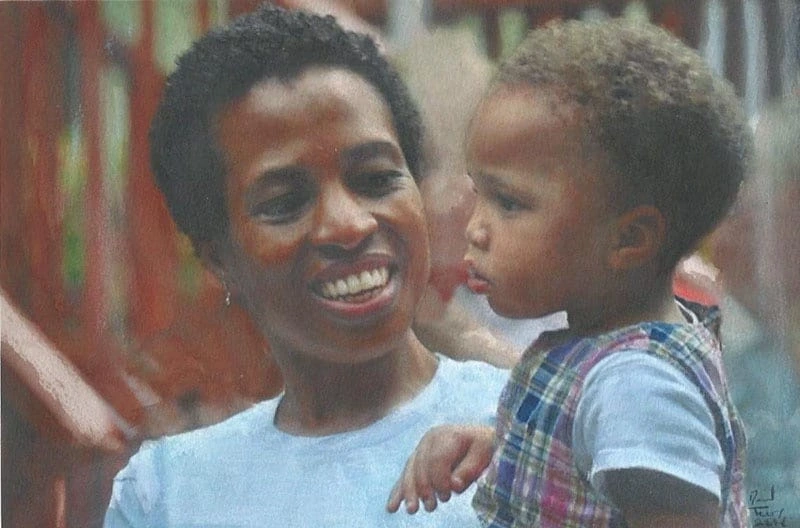 Bessie Mbdugah and Child
