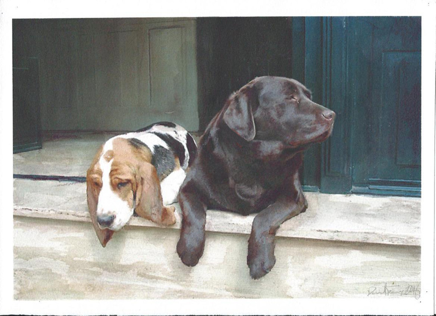 This is perhaps my favorite dog painting from the past five or so years, which is saying rather a lot, since there’ve been more than a lot of commissioned dog paintings.