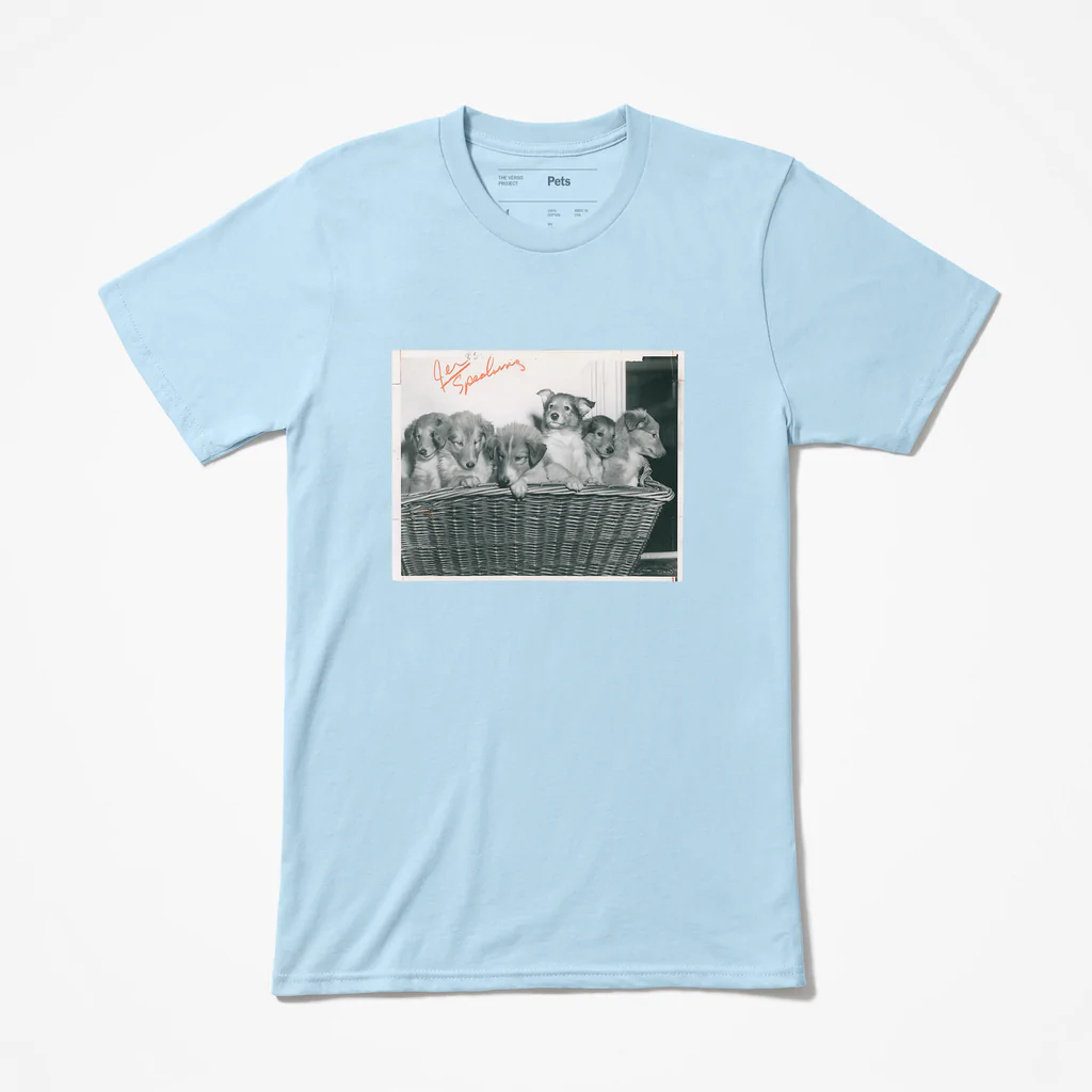 This limited edition T-shirt is part of the first capsule collection of The Verso Project, an archival storytelling initiative from The New York Times Store that highlights rarely seen images from The Times’s archives. The shirt front features a highly detailed reproduction of a raw, unedited Times photo. The back of the shirt shows the reverse side of the print, also known as the verso, mirroring the physical photograph and telling the story of its usage through hasty annotations and glued on newspaper clippings.