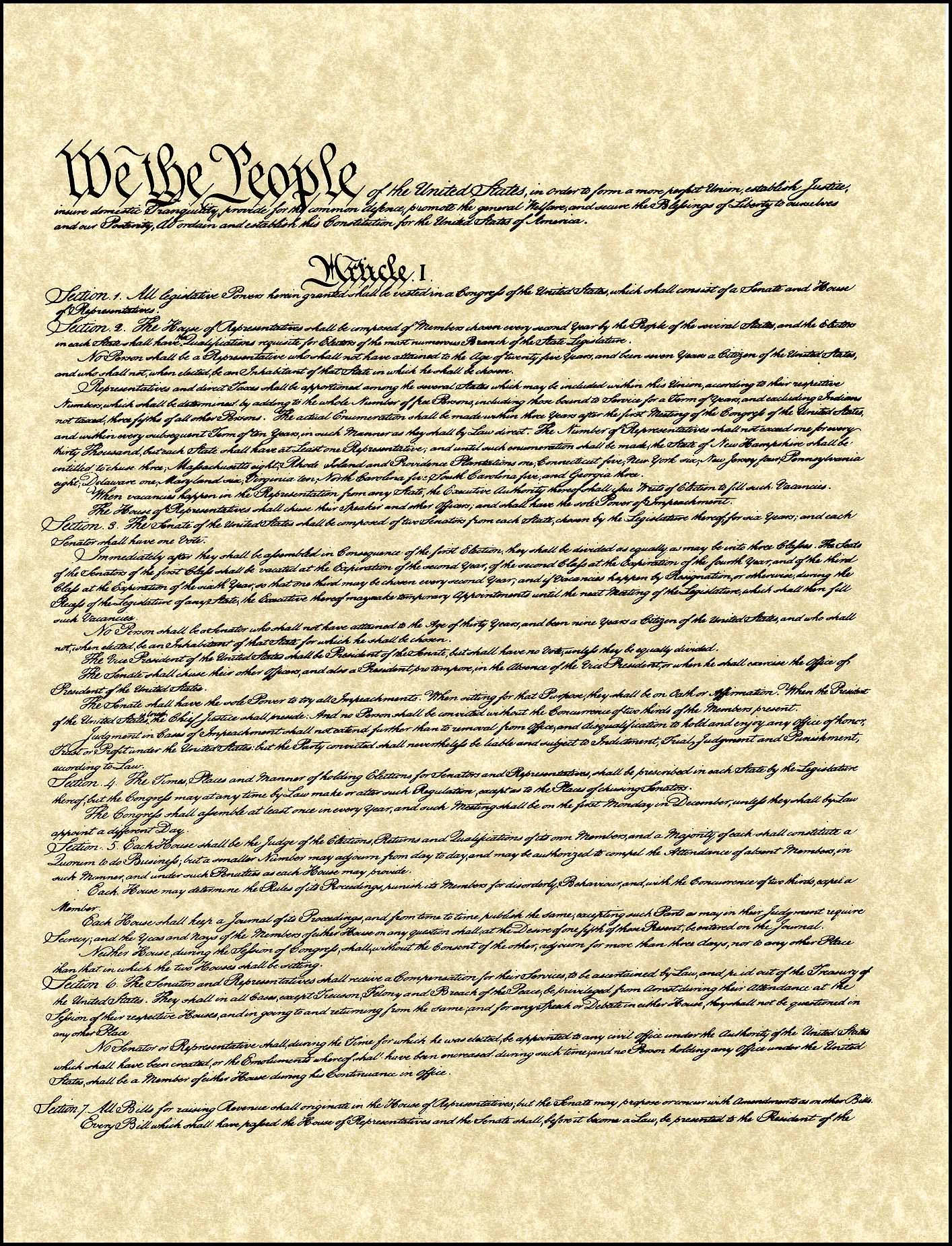 Original US constitution