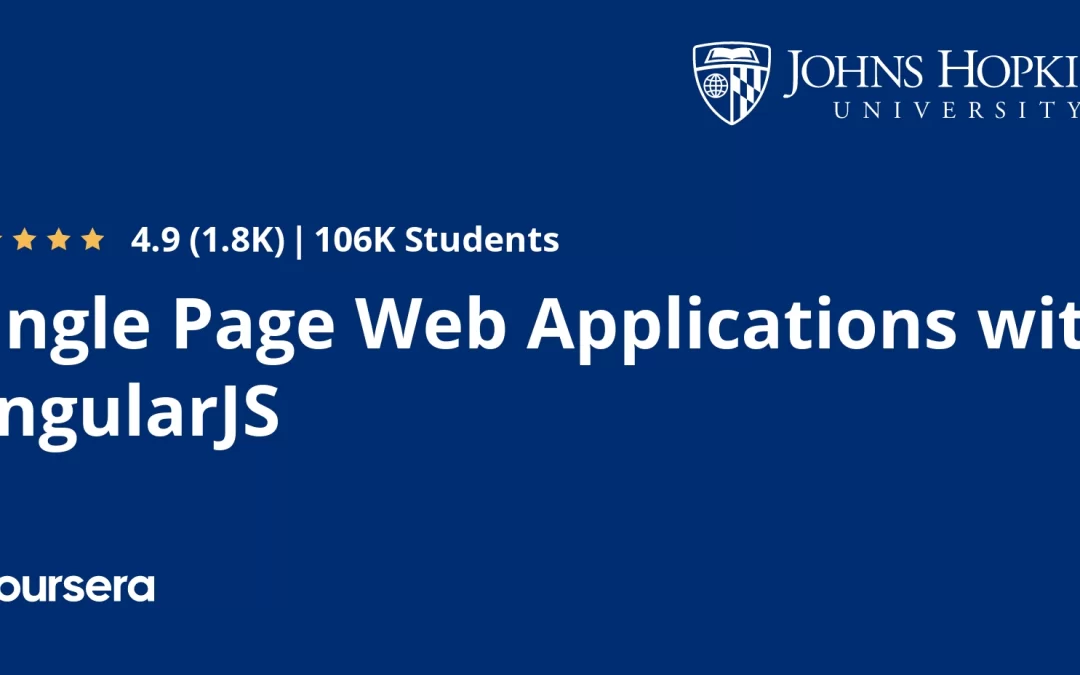 Now Single Page web Applications with Angular JS