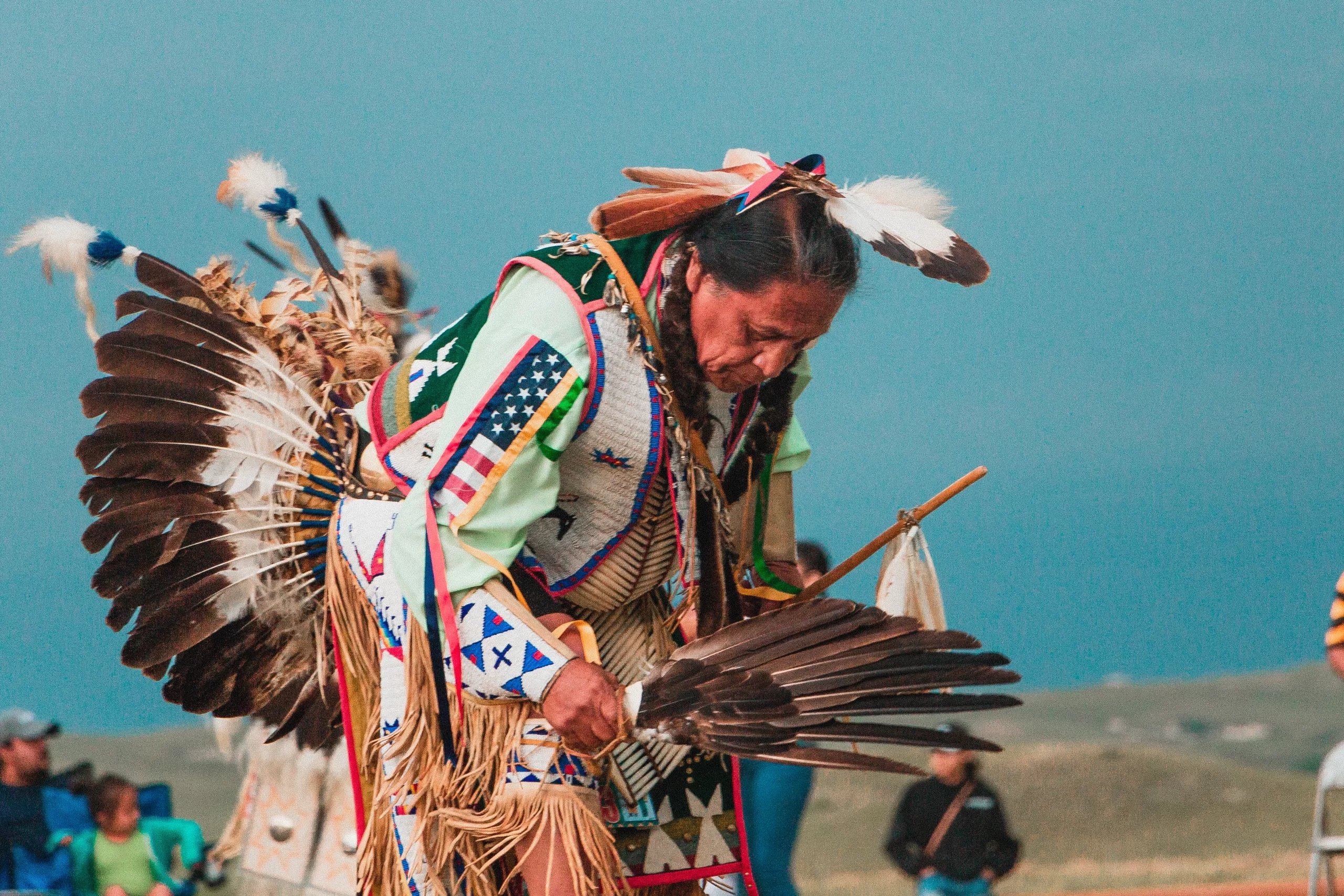 Lakota Native American Man at Pow Wow