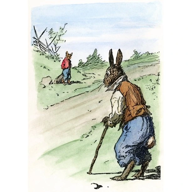 Harris Uncle Remus 1895 Nbrer rabbit and Brer Foz Pen and Ink by Arthur Burdett Frost